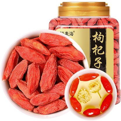 250g/can of Goji Berries, Natural Green Food Without Additives Ningxia Goji Berries, Dried Goji Berries Herbal Tea 枸杞250g