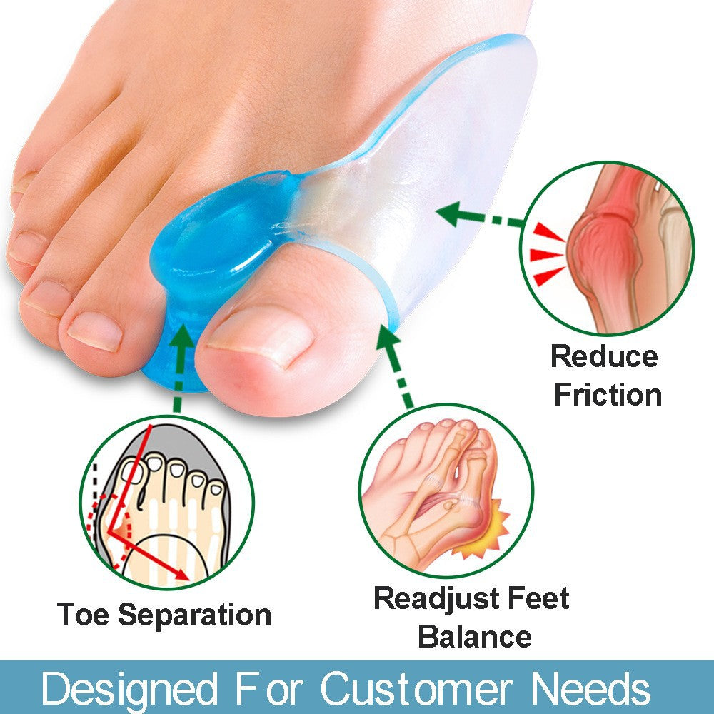 Bunion Corrector, Be Worn on Toe without Discomfort Super Soft and Comfortable Silicone 拇趾外翻矫正器