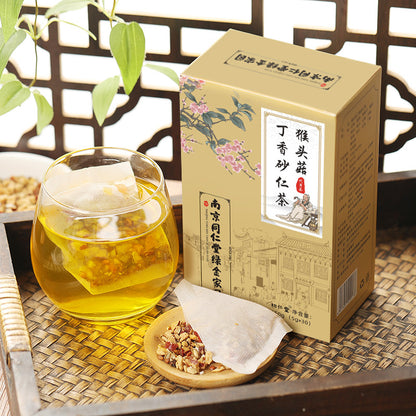 150g Nanjing Tongrentang Monkey Head Mushroom Clove Tea Seabuckthorn Sand Kernel Tea Health Tea  150g 南京同仁堂猴头菇丁香茶 沙棘砂仁茶 养生茶