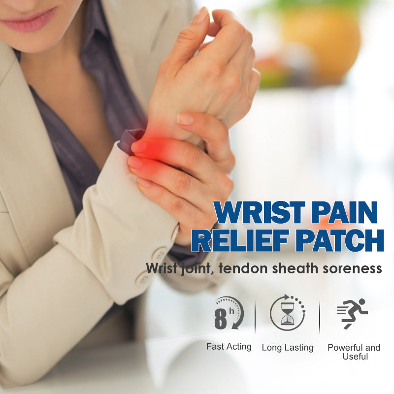 3 Packs,Wrist Pain Relief Patch, Wrist Patch, Breathable Elastic Wrist Patch,Natural Herbal Extract 24pcs (3 Packs*8pcs) 舒腕贴手腕贴 弹力布透气药贴