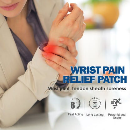 3 Packs,Wrist Pain Relief Patch, Wrist Patch, Breathable Elastic Wrist Patch,Natural Herbal Extract 24pcs (3 Packs*8pcs) 舒腕贴手腕贴 弹力布透气药贴