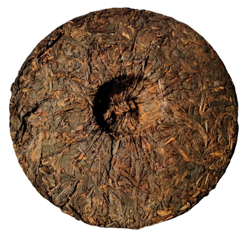 Pu-erh Ripe Tea Cake Yiwu Pu-erh Tea 357g Yunnan Old Tree Qizi Cake Golden Bud Tribute Cake Ripe Pu-erh Tea Black Tea