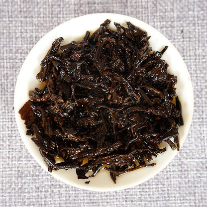 Yunnan Puerh Tea Ripe Cake Tea Aged Puerh Ripe Tea Gongting Tribute Cake 357g Seven Sons Golden Buds Tea Cake