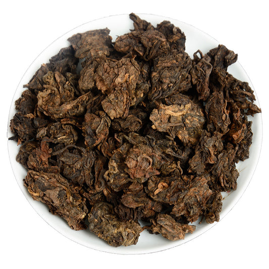 China Yunnan Puerh Tea 500g Menghai Ancient Tree Golden Bud Ripe Tea Aged Spring Tea 08 Medium Natural Tuo