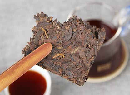 Puerh Tea The More It Ages The More Fragrant Puerh Tea Ripe Tea Brick Tea Date Fragrant Brick Big Leaf Puerh Old Tea 250g