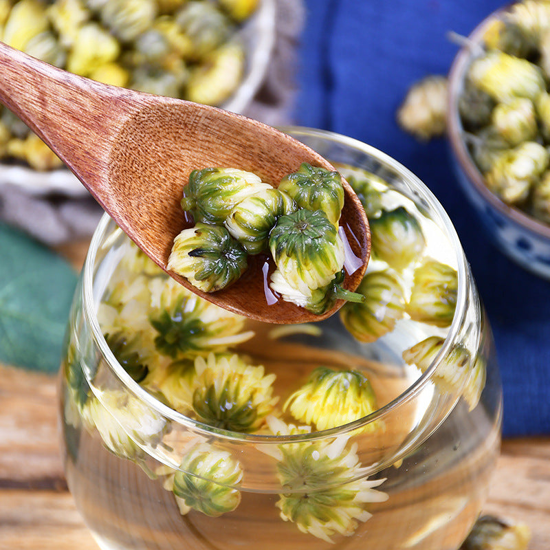 Chinese Herbal Tea Natural Chrysanthemum Buds Tea Fetal Chrysanthemum Tea Canned Herbal Tea 90g 菊花茶 胎菊王茶罐装花草茶