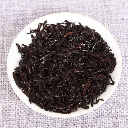 Yunnan Pu'er Tea Leaves Ripe Tea Cake 357g Brown Gong Ting Qizi Cake Aged Black Tea Mellow