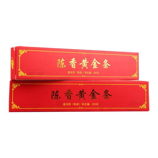 ChenXiang Gold Bar Spring Black Tea Ancient Tree Pu'er Tea 300g Pu'er Ripe Tea