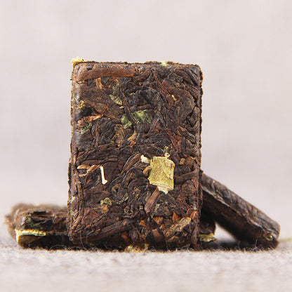 Pu'er Tea Yunnan Pu'er Tea Ripe Tea Small Tuocha Small Golden Brick Glutinous Fragrance Pu'er Ripe Tea Small Square Brick Black Tea 500g