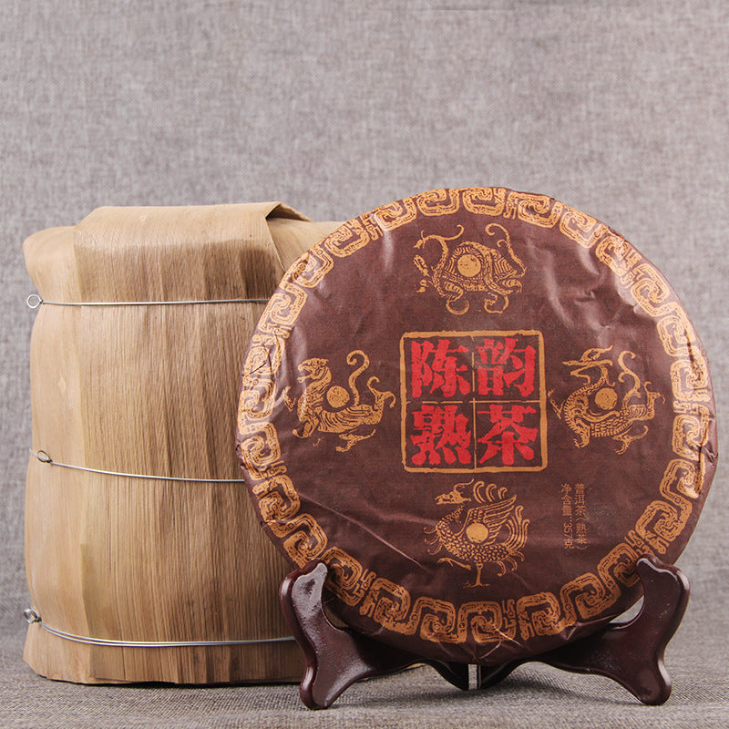 Old Pu'er Menghai Chen Yun Ripe Tea Puerh Tea Ripe Tea Yunnan Pu'er Tea Black Tea 357g