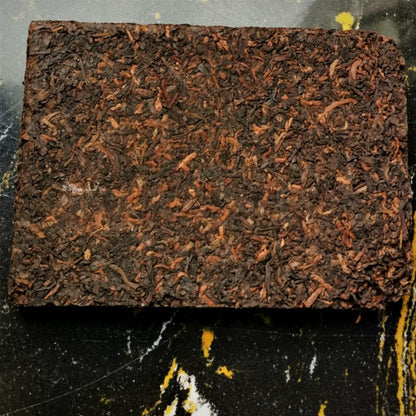 Ripe Puerh Tea Thin Sliced Tea Leaves Chocolate Tea Brick 80g Palace Puerh Ripe Tea Yunnan Tea Black tea