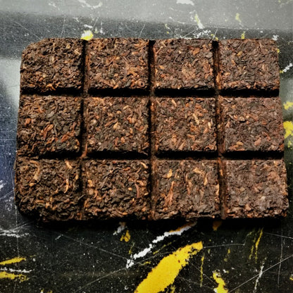 Ripe Puerh Tea Thin Sliced Tea Leaves Chocolate Tea Brick 80g Palace Puerh Ripe Tea Yunnan Tea Black tea