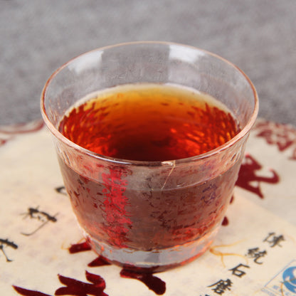 Pu'er Tea Ancient Tree Tea Old Panzhang Ancient Tree Pu'er Tea Pure Material Cake Tea Pu'er Ancient Tree Ripe Tea 357g