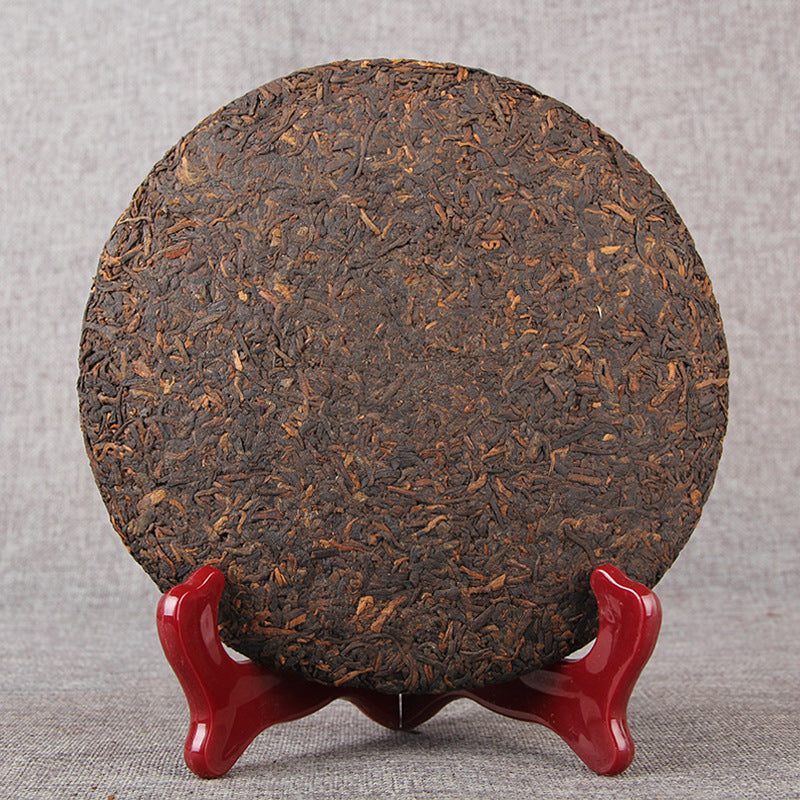 Pu'er Tea Ancient Tree Tea Old Panzhang Ancient Tree Pu'er Tea Pure Material Cake Tea Pu'er Ancient Tree Ripe Tea 357g