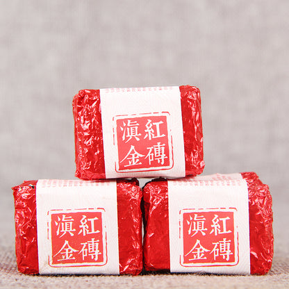 Yunnan Fengqing Kung Fu Black Tea Golden Silk DianHong Small Tuocha Small Golden Brick Dian Hong Golden Brick Small Square Brick Black Tea 500g