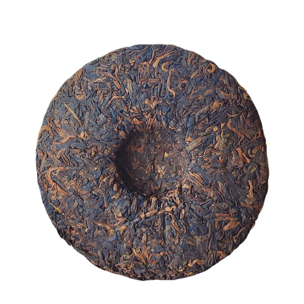 Pu'er Ripe Tea Cake 200g Old Banzhang Pu'er Tea Ancient Tree Ripe Cake Aged Ripe Pu'er Tea