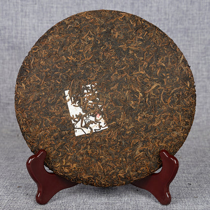 Yunnan Pu'er Tea Ripened Tea Black Tea Nannoushan Pu'er Jinhao 357g Pu'er Gongting Seven Sons Cake Tea