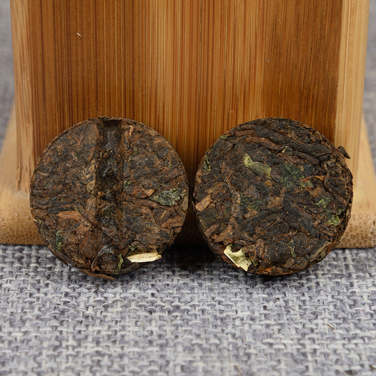 Yunnan Pu-erh Tea Glutinous Tuo Tea Glutinous Fragrance Ripe Tea 500g Menghai Golden Bud Mini Tuo Tea Small Golden Tuo