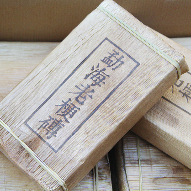 Old Tea Stem Yunnan Ancient Tree Puerh Tea Old Tea Stem Black Tea Menghai Old Stem Brick Ripe Tea 1000g