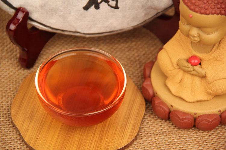 Kunming Dry Storage Aged Old Raw Tea Yiwu Ancient Tree Qizi Cake Tea Menghai Tea Puerh Tea Green Tea 357g