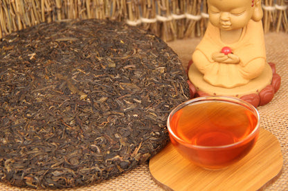 Kunming Dry Storage Aged Old Raw Tea Yiwu Ancient Tree Qizi Cake Tea Menghai Tea Puerh Tea Green Tea 357g