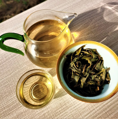 Nannushan Raw Puerh Tea Cake 357g Meng Altitude Ma Pu'er Tea Leaves Yunnan QiaoMu Cake Tea