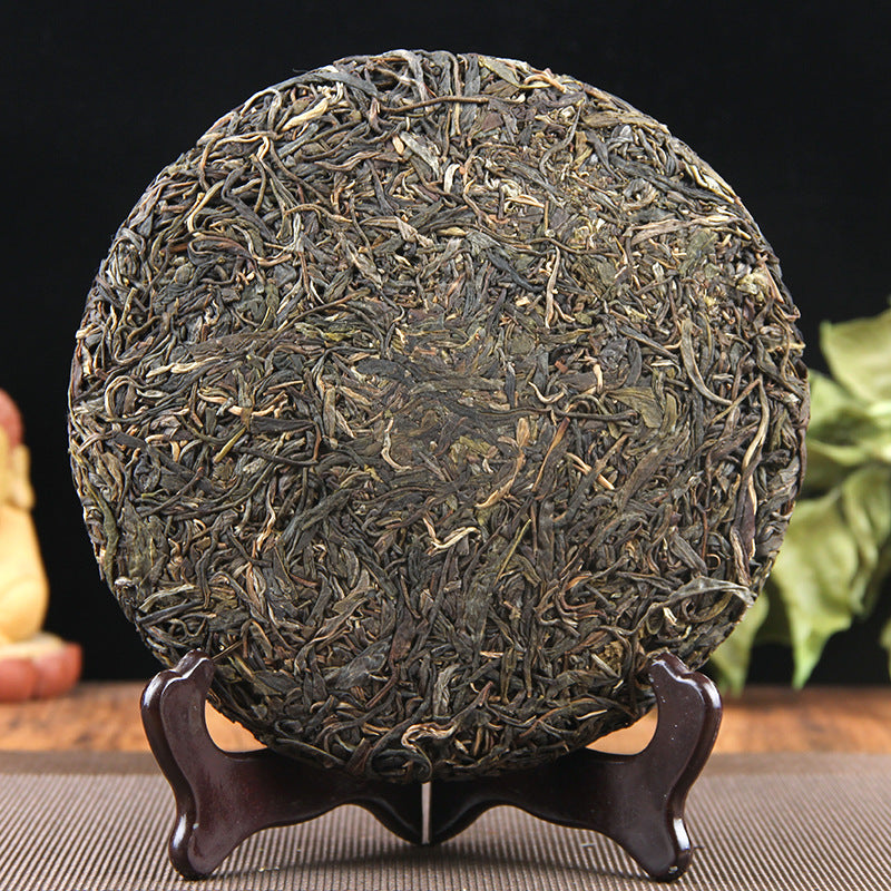 China Yunnan Menghai Pu'er Tea Large Leaf Raw Tea l Green Tea Cake Qizi Cake Tea 357g Yiwu Mountain Green Tea Cake