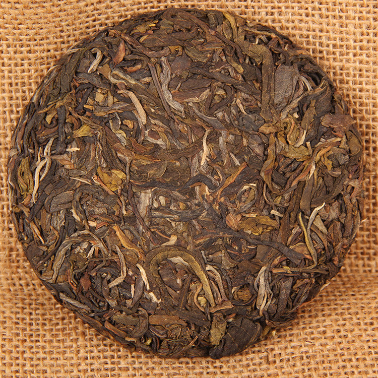 Pu'er Tea Raw Tea Cake Tea Pu'er Raw Ancient Tree Tea Leaves High Mountain Rhyme Small Cake Pu'er Qizi Cake Tea 100g