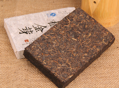 Yunnan Puerh Tea Mengku Ancient Tree Golden Bud Puerh Tea Ripe Tea Ancient Tree Puerh Tea Ripe Tea Brick Tea 250g