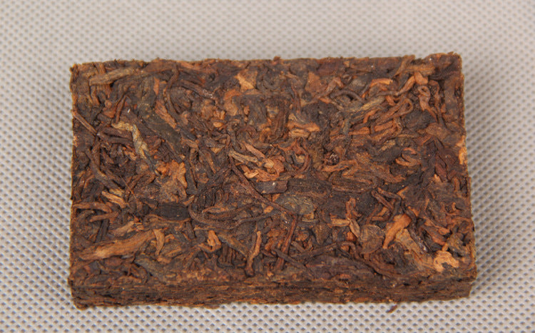 China Yunnan Pu'er Tea 55g Golden Brick Black Tea Pu'er Tea Brick Ripe Tea Treasured Mini Small Brick Tea Golden Bud