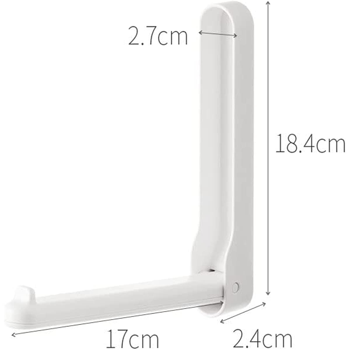 Closet Storage Hooks White Foldable Clothing Rack Storage Drying Rack Hook 1pcs Wall Mount for Balcony No Need Tools