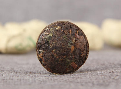 Natural Yunnan Flower Tea Tuo Tea Glutinous Rice Fragrance Smooth and Mellow Puerh Ripe Tea 500g Combination Flower and Herb Tea Tea Glutinous Fragrance Puerh Tea 云南花茶小沱茶糯米香普洱熟茶