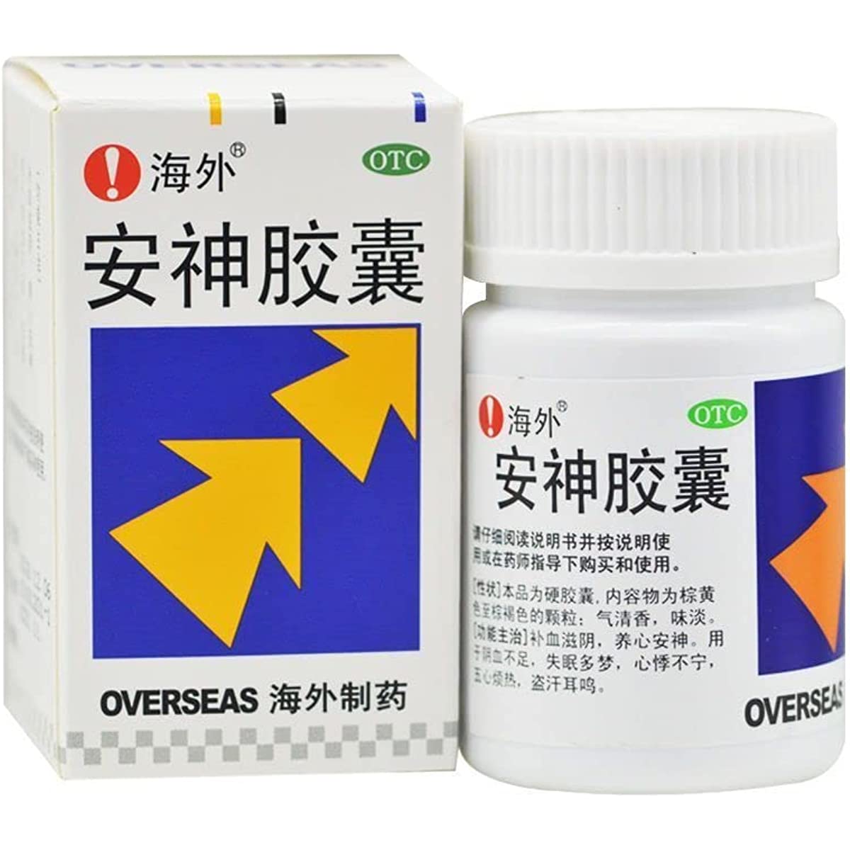 1 Box, Anshen Jiaonang 60 Capsules / Box 安神胶囊