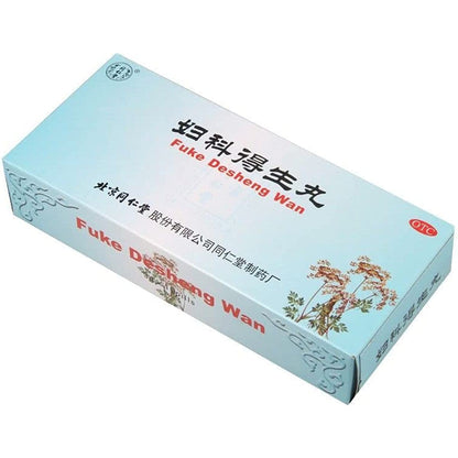 1 Box, Tongrentang Fuke Desheng Wan 9g*10 Big Pills / Box 同仁堂 妇科得生丸