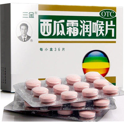 1 Box, Xiguashuang Runhou Pian 36 Tablets / Box 西瓜霜润喉片