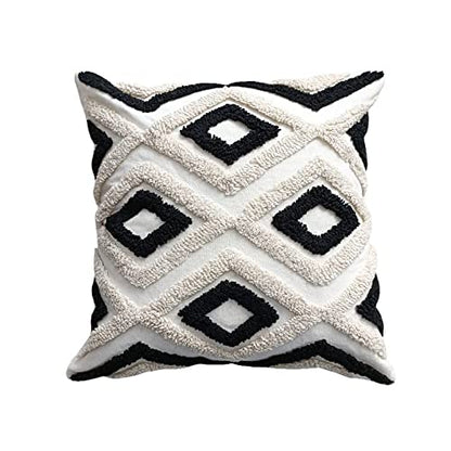 Bohemia Nordic ins Style Pillow Sofa Tufted Cushion Cover Tassel Pillow Cover Embroidered Waist Pillow Cover Decorative Pillow Covers 18x18