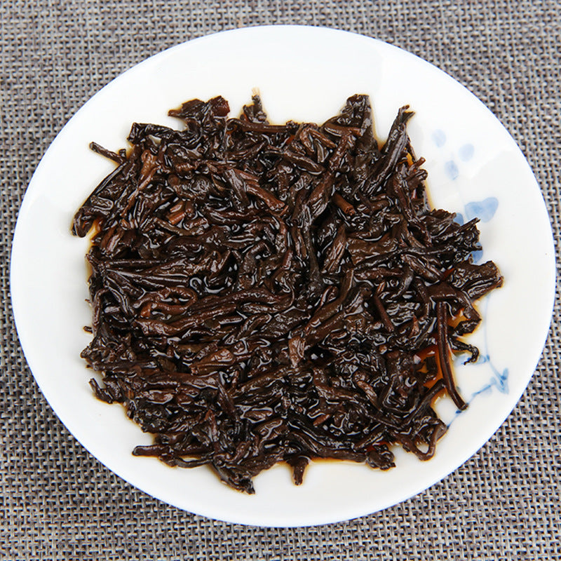 Menghai Ripe Tea Cake Tea Ripe Tea Cloud Bud Black Tea Yunnan Qizi Cake Tea 357g