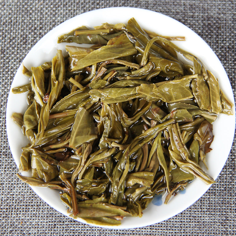 China Yunnan Jingmai Spring Qiao Mu Green Tea Pu'er Raw Tea Pure Material 357g Pu'er Tea Cake