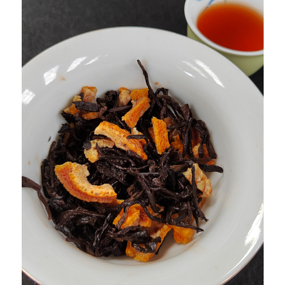 Kue Teh Matang Chenpi Pu'er 357g Xiaoqingkang Yunnan Tea Citrus Orange Pu'er Tea