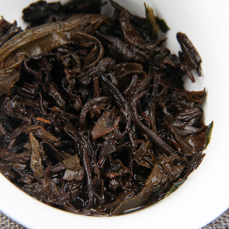 Gnoxious Fragrance Puerh Tea Ripe Tea Menghai Qizi Cake Gnoxious Fragrance Puerh Tea Cake 357g