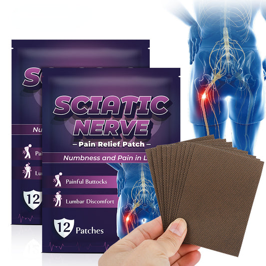 3 Packs, Sciatic Nerve Acupuncture Patch Ointment Patch, Numbness and Pain, health patch 坐骨神经穴位贴膏药贴12贴/袋