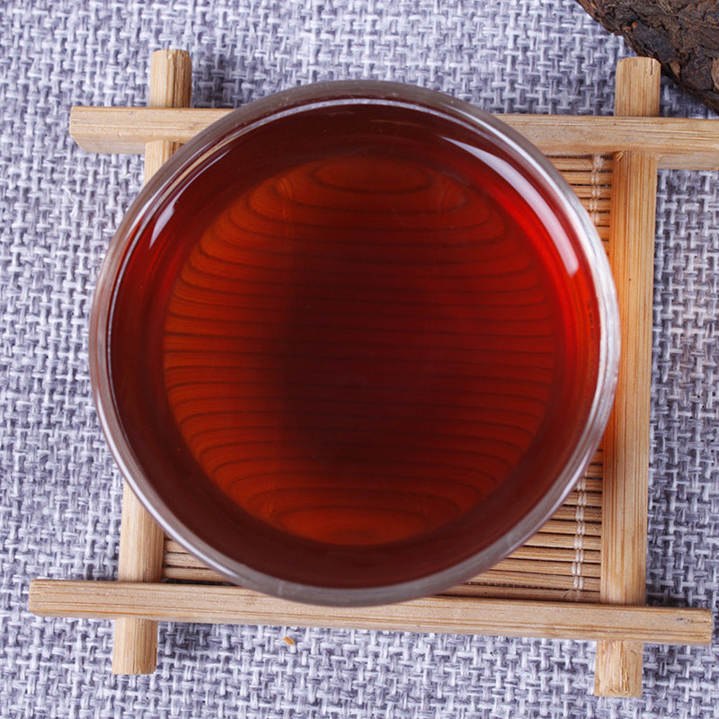 Yunnan Pu'er Tea 357g Lao Banzhang Mellow Aroma Ancient Tree Tea MingQian Spring Tea Ripe Tea Cake Tea Black Tea