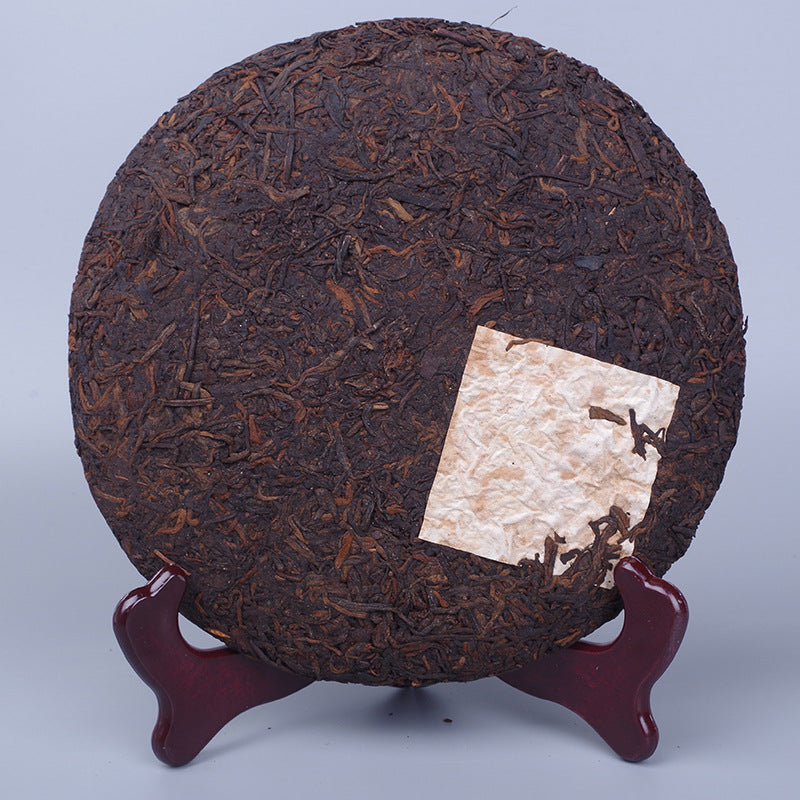 Yunnan Pu'er Tea Dry Storage ChaMa GuDao Pu'er Tea Cake 357g Ripe Tea Qizi Cake