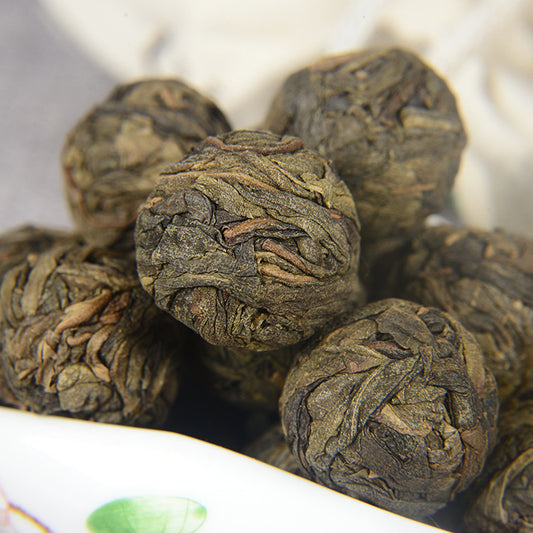 Yunnan Pu'er Tea Spring Tea Raw Tea Dragon Pearl Golden Leaf Pu'er Raw Tea 500g Old Tea