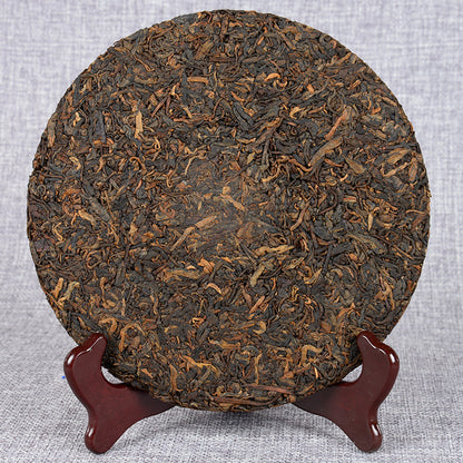 Yunnan Pu'er Tea 357g Lao Banzhang Mellow Aroma Ancient Tree Tea MingQian Spring Tea Ripe Tea Cake Tea Black Tea