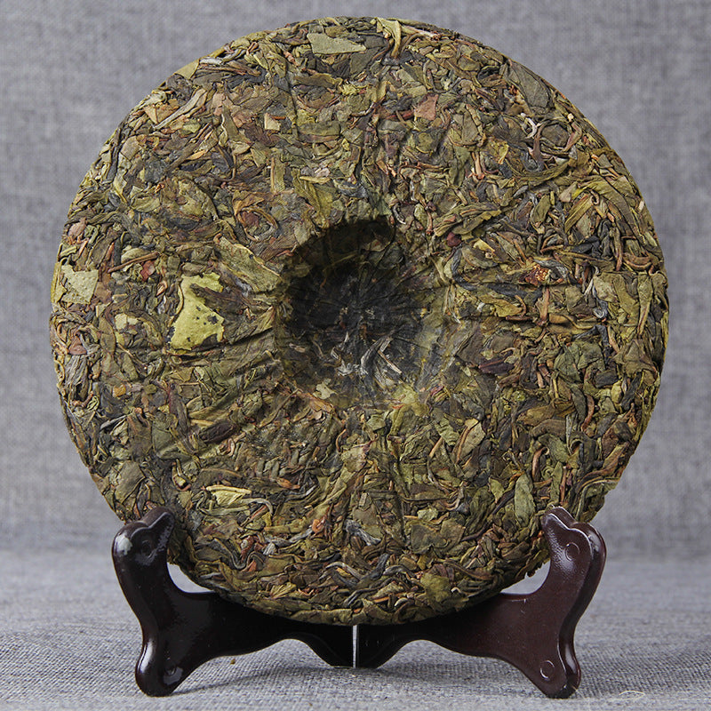 Tea Gold Leaf Wuzhai Ancient Tree Yunnan Pu'er Tea Raw Tea 357g Cake Tea