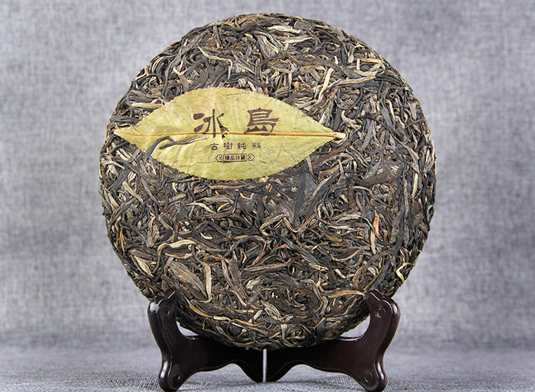 Yunnan Pu'er Tea Raw Tea Cake Green Tea Mengku Pu'er Icelandic Ancient Tree Pure Material Yunnan Qizi Cake Tea 357g