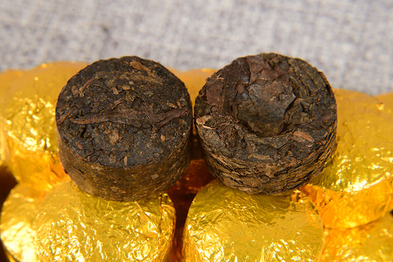 Yunnan Pu-erh Tea Ripe Tea Tuo Aged Original Ripe Tea Small Golden Tuo Mini Small Tuo Tea 500g