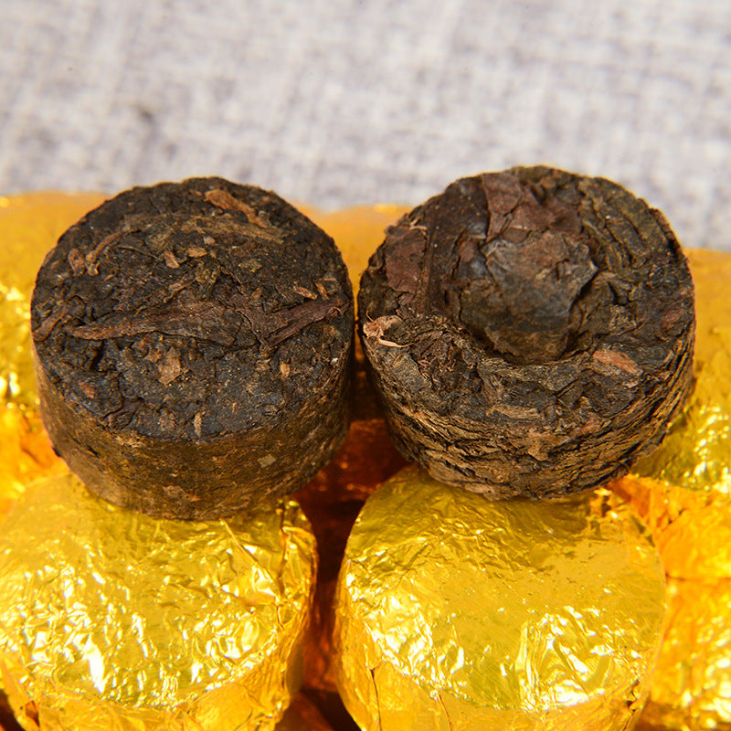 Yunnan Pu-erh Tea Ripe Tea Tuo Aged Original Ripe Tea Small Golden Tuo Mini Small Tuo Tea 500g