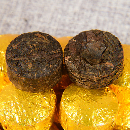 Yunnan Pu-erh Tea Ripe Tea Tuo Aged Original Ripe Tea Small Golden Tuo Mini Small Tuo Tea 500g